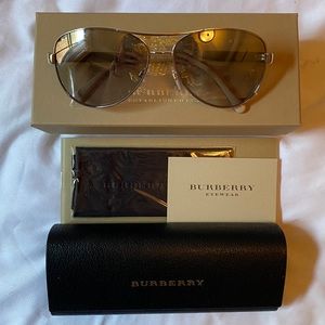 Burberry Silver Sunglasses NWT (last call)